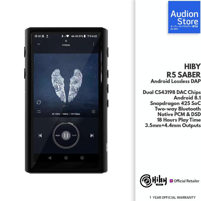 Koko1_Shopp | Hiby R5 Saber Dual Cs43198 Android 8.1 Snapdragon 425 Audio Player Dap