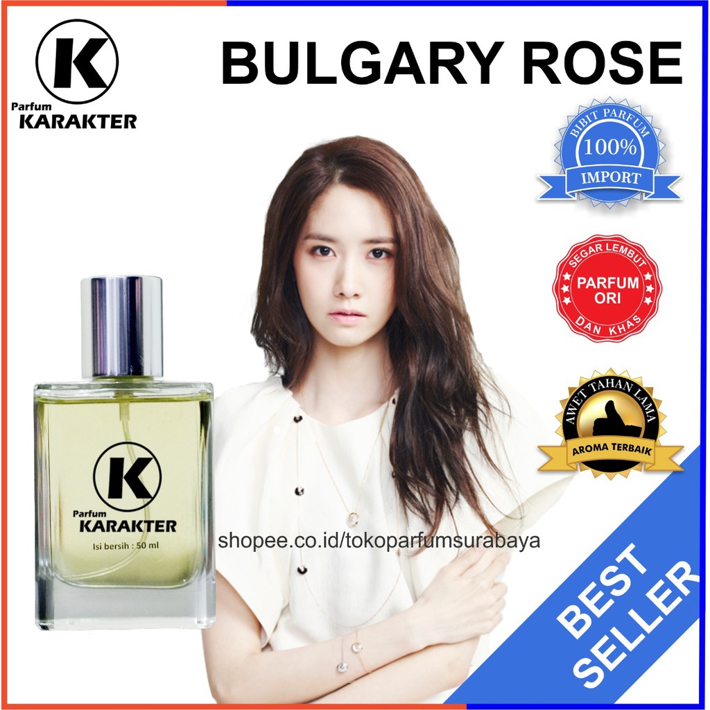 Bisa Cod | Parfum Cewek Bulgary Rose  Bibit Parfum Import Wangi &amp; Tahan Lama  Kemasan 30ml