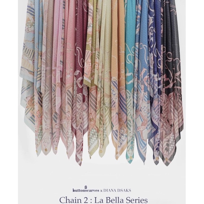 Buttonscarves Voal Chain 2 La Bella Series Ready