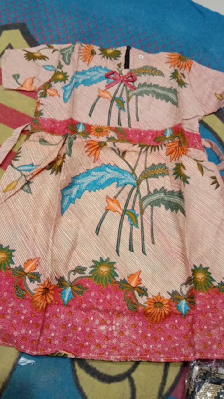 Batik Couple Keluarga Sania Ruffle Ori Ndoro Jowi Dnt Motif Ncim