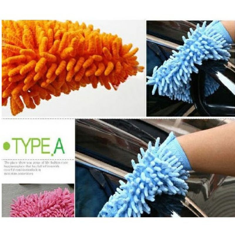 GS8 Microfiber Cleaning Glove / Sarung Tangan Pembersih Debu VODOOL 14637 Multi-Color