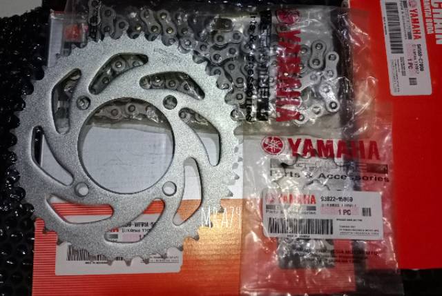 Gear set 5D9 gir paket Vega zr / jupiter z new robot 2009 2012 (Ukuran 15/40/428H ORI)