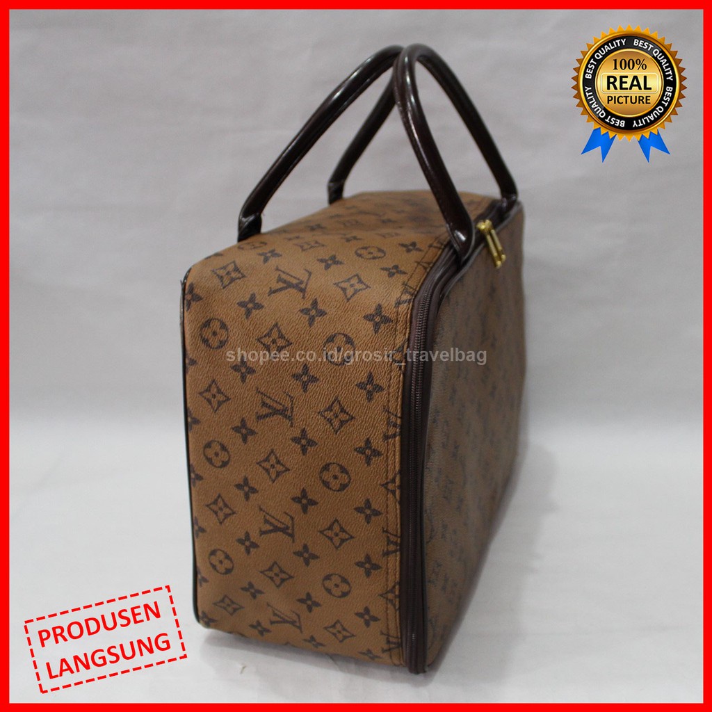 Travel Bag Premium LVP-10 / Tas Pakaian Kualitas Premium / Travel Bag Bahan Kulit PU Import / Tas Mu