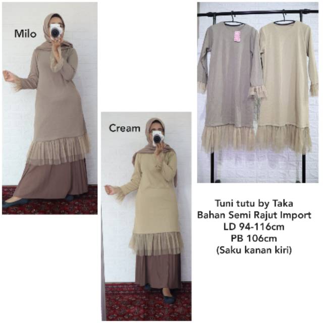 Azka clothing / tunik by taka / atasan wanita / atasan tutu /atasan import korea