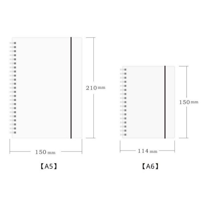 

Murah Jianwu Buku Binder Catatan Notebook Ukuran A5 - S2526 Putih Grid Pages Promo