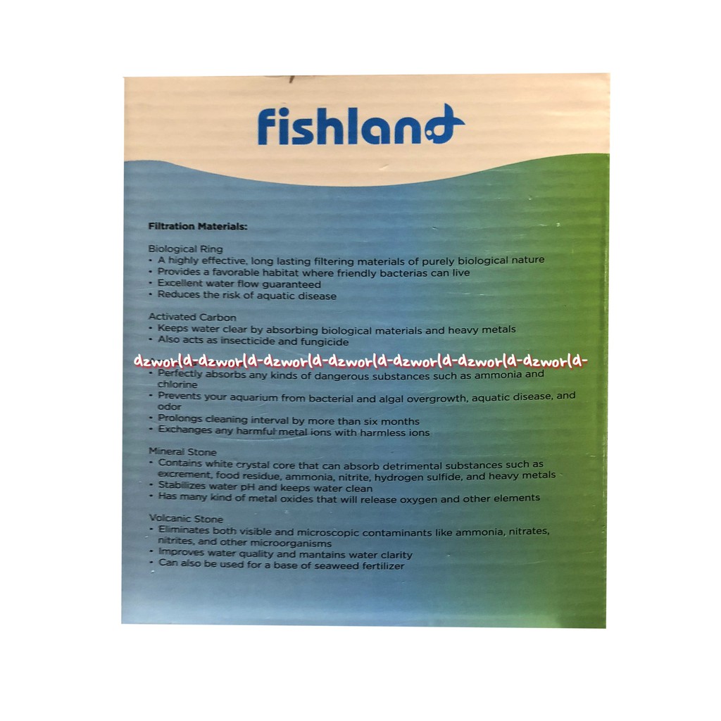 Fishland Aquarium Filter 500gr Material Filter Akuarium Fish Land Keramik Filter Akuarium