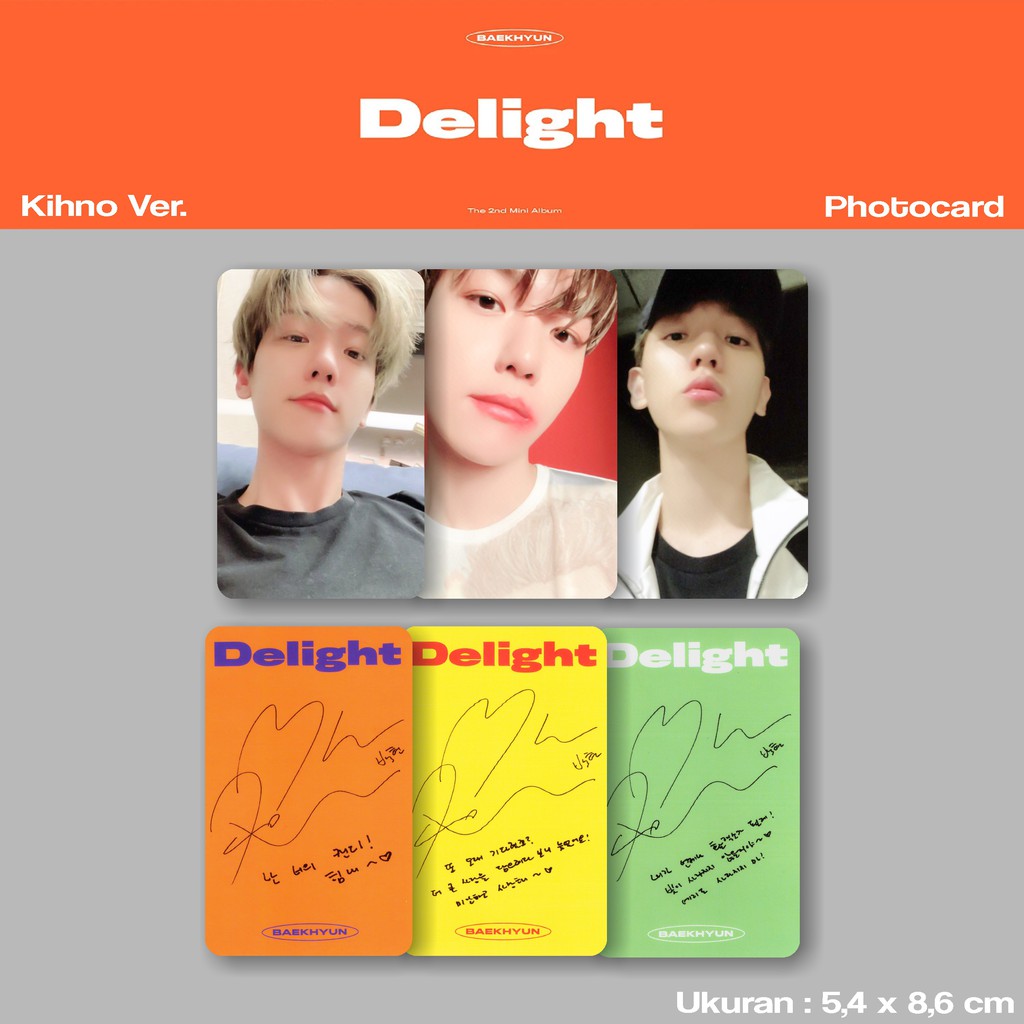 [Photocard] EXO Baekhyun Delight Kihno Ver. - Unofficial