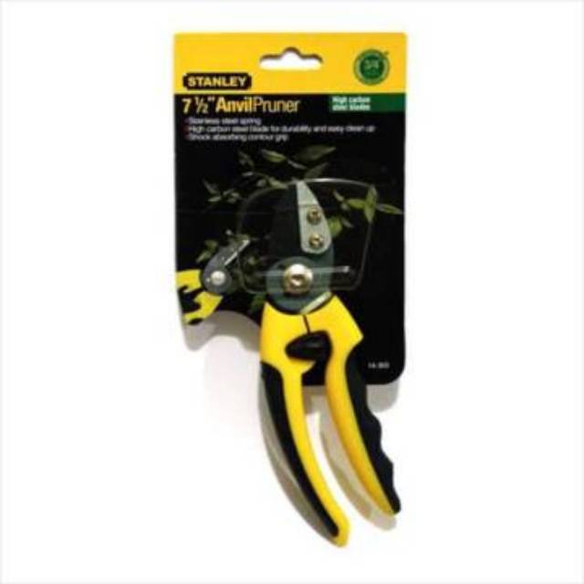 Gunting Taman stek dahan 7.5" anvil prunning shear Stanley 14-303