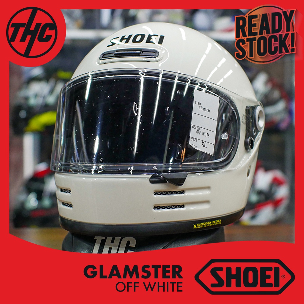SHOEI GLAMSTER OFF WHITE ORIGINAL FULL FACE HELMET