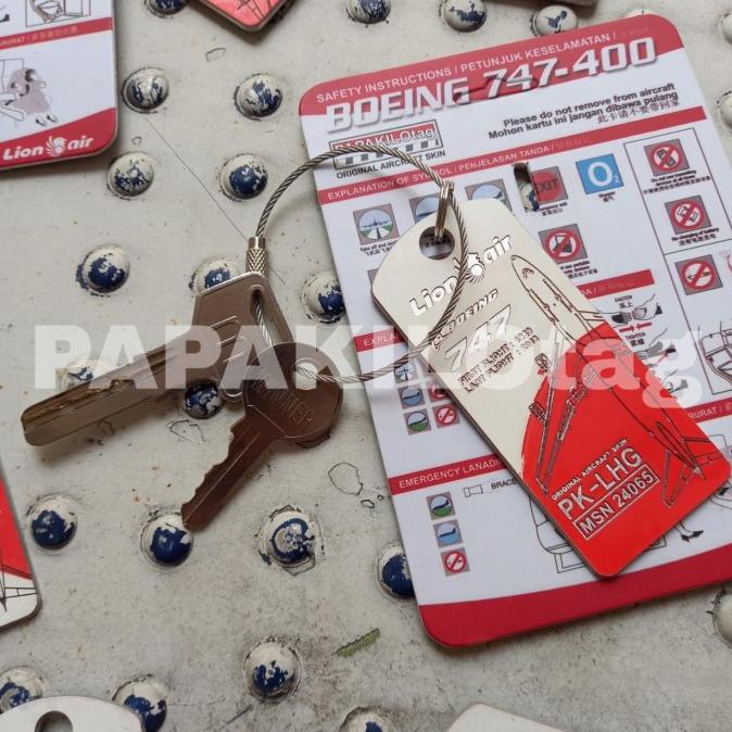 Aviation plane aircraft skin tag LION AIR BOEING 747 SC EDITION