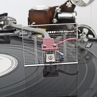 Image of (Cherry) Penggaris Ukur Lp Vinyl Record Player Phono Tonearm Vta / Cartridge Azimuth 10mm