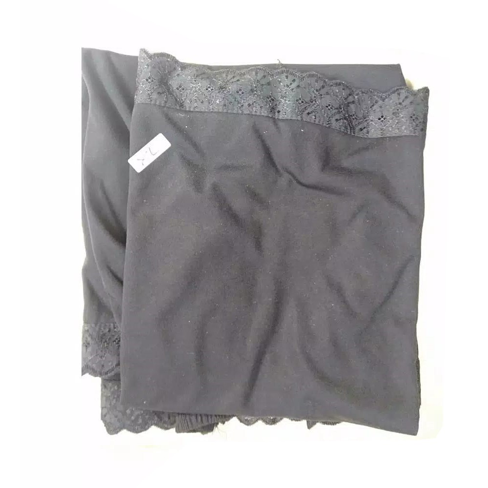 Androk Rok Hitam Dalaman Meksi Pendek dan Panjang Size XL dan 3L-4