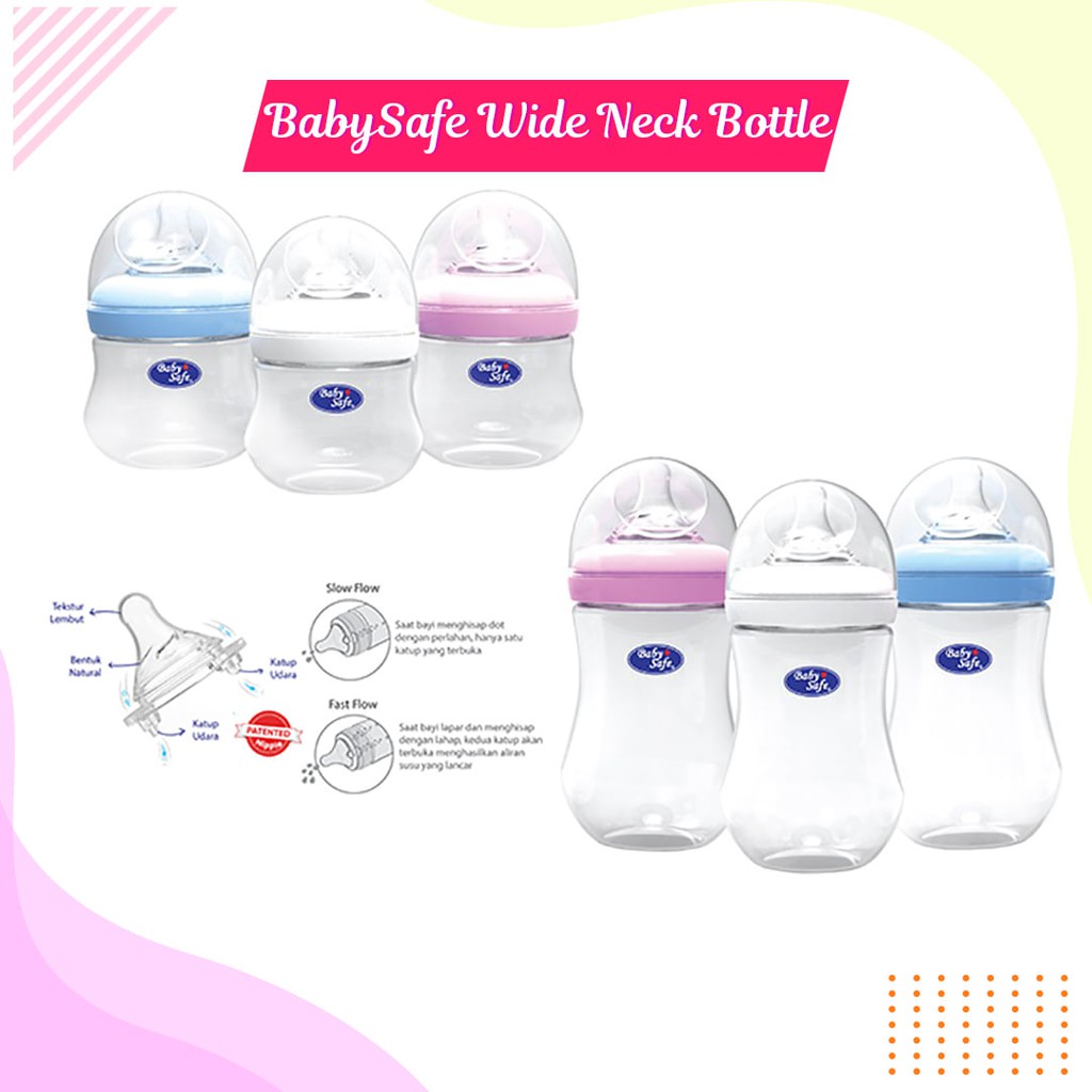 Jual Babysafe Wide Neck Bottle Ml Ml Shopee Indonesia