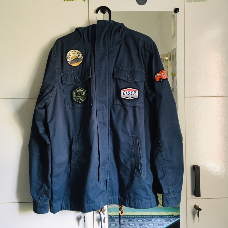 Jaket Parka Hoodie Navy S (Second)