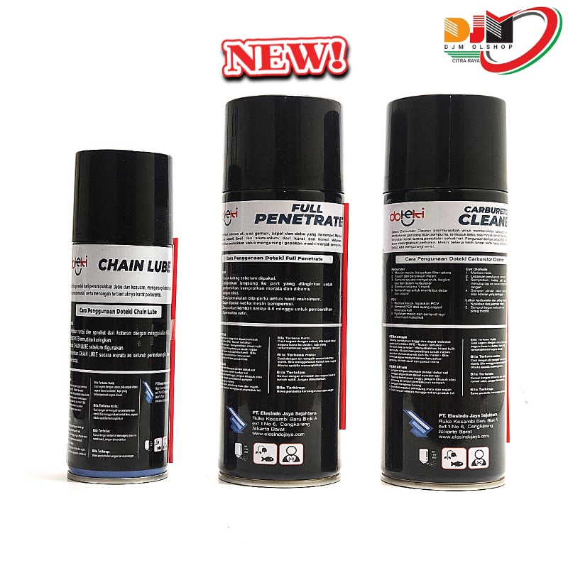 Doteki Pelumas Rantai  Carburator Creaner Full Penetrate