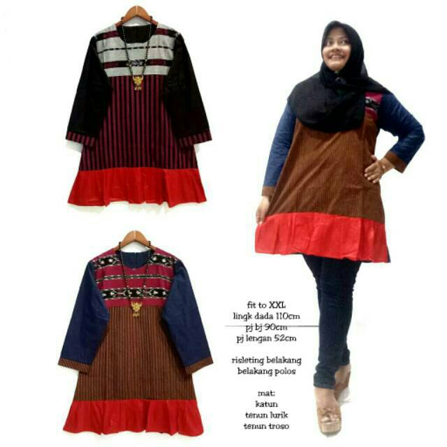 Tunik Camelia Donker