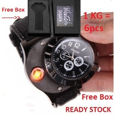 Jam Tangan Korek Elektrik The Lighter Watch Premium jam korek elektrik