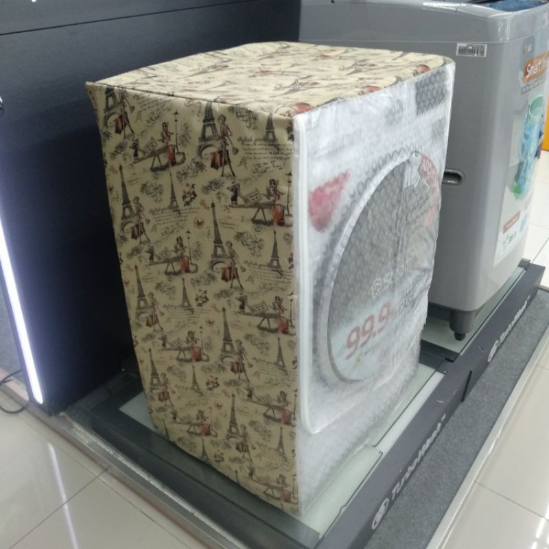 cover,penutup,pelindung,sarung mesin cuci bukaan depan ,front loading kombinasi merk LG,samsung,shar
