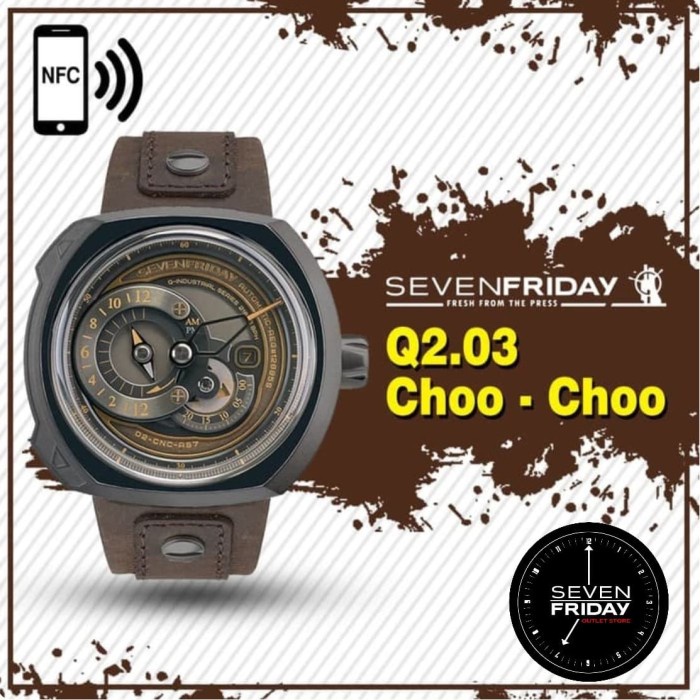 Jam Tangan Pria - Arloji Cowok BEST SELLER Seven Fridayy Q2/03 Sevenfridayy Q2-03 Automatic Q-Series