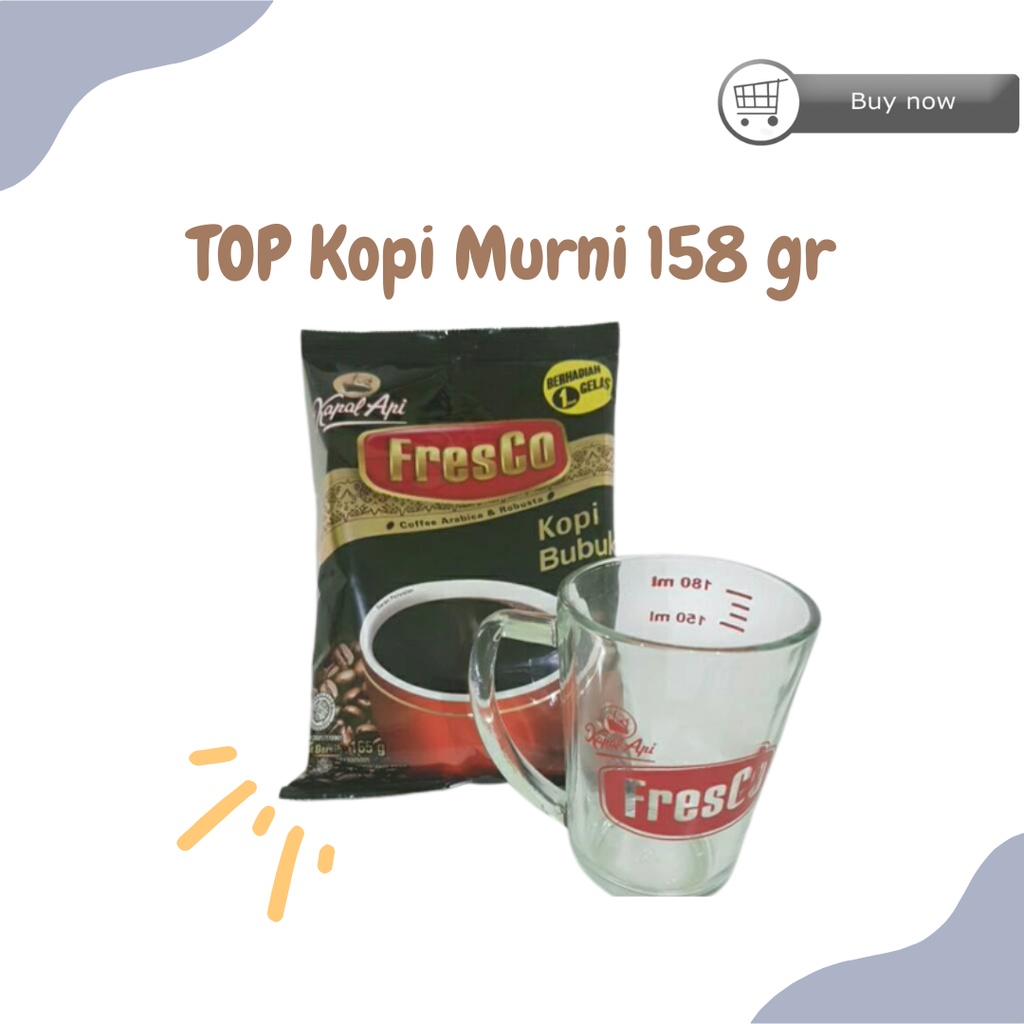 

Kopi Bubuk Fresco 165gr + Bonus Cangkir