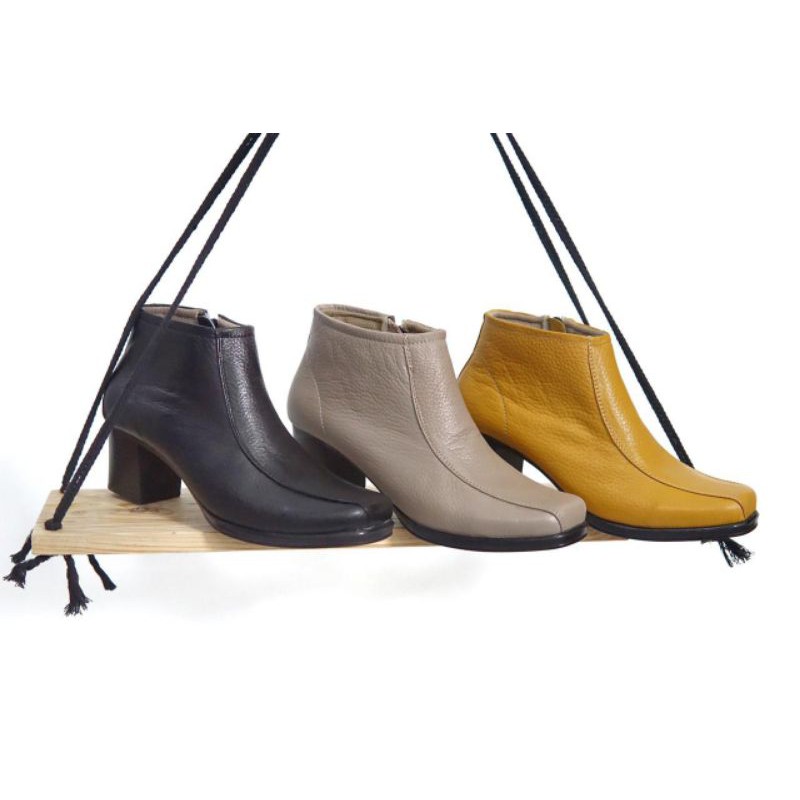 DM- Sepatu Boots Jengle Wanita Kulit Papirut Asli Garut