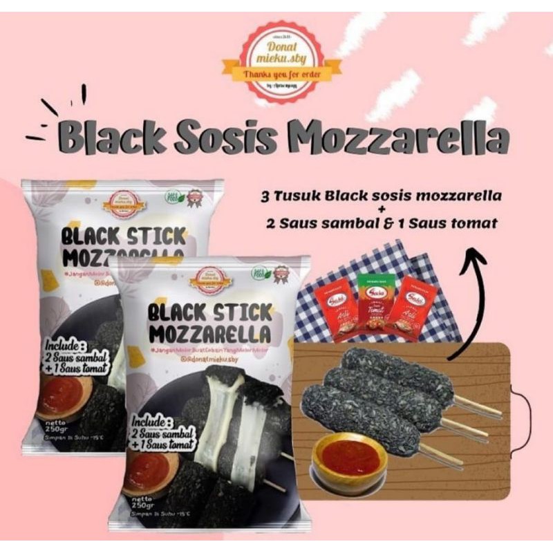 

black sosis stik mozarella