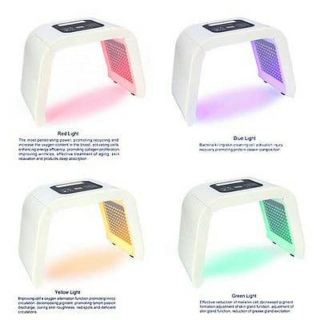 alat perawatan wajah omega aqualight 4 warna LED light therapy pdt bbglow