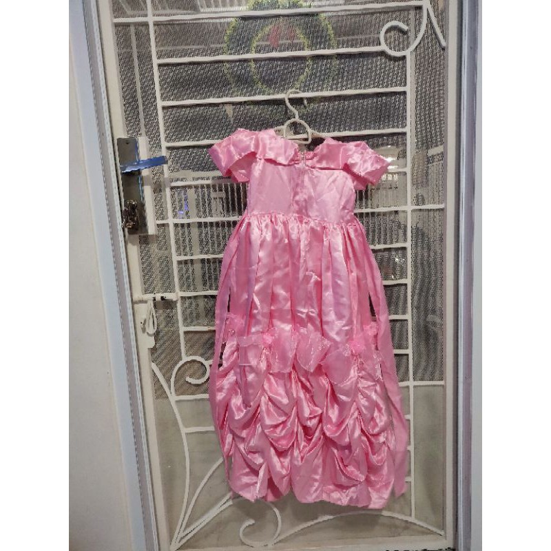 Dress Pink Princess Dress Ultah Dress 5-7 tahun keatas