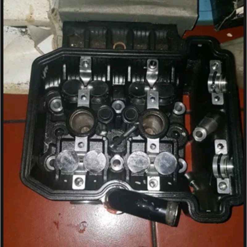obral head cylinder heat atas blok mesin ninja 250 karbu fi z250 injeksi 4tak 250cc original