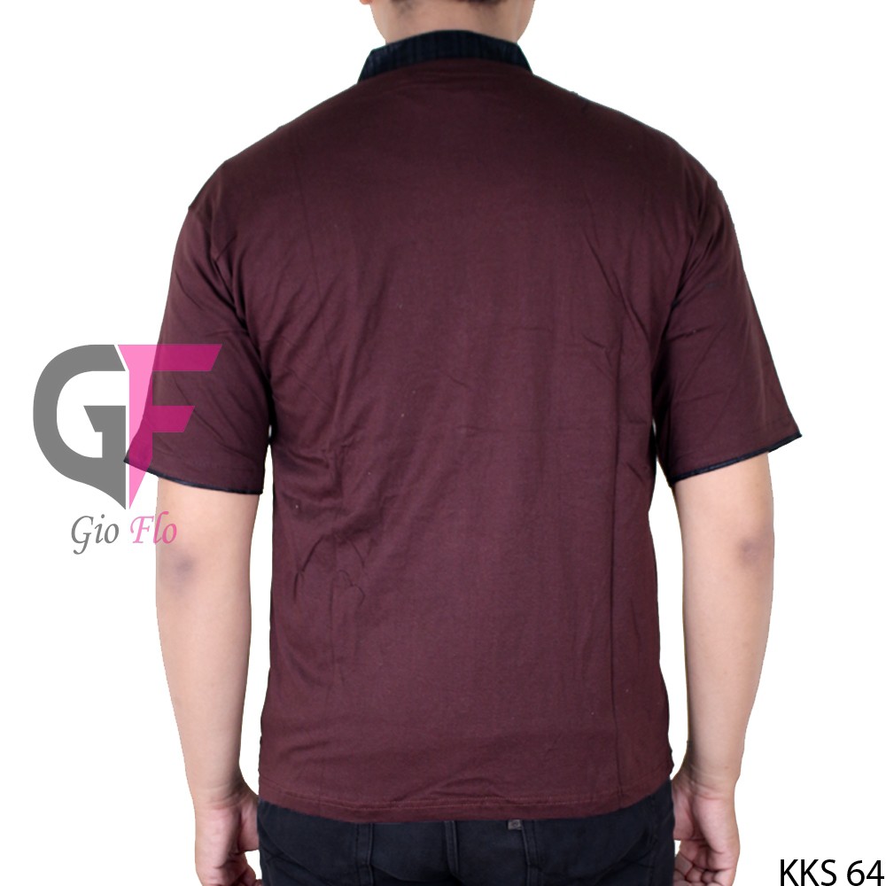 GIOFLO Baju Koko Bordir Lengan Pendek Terbaru Elegan