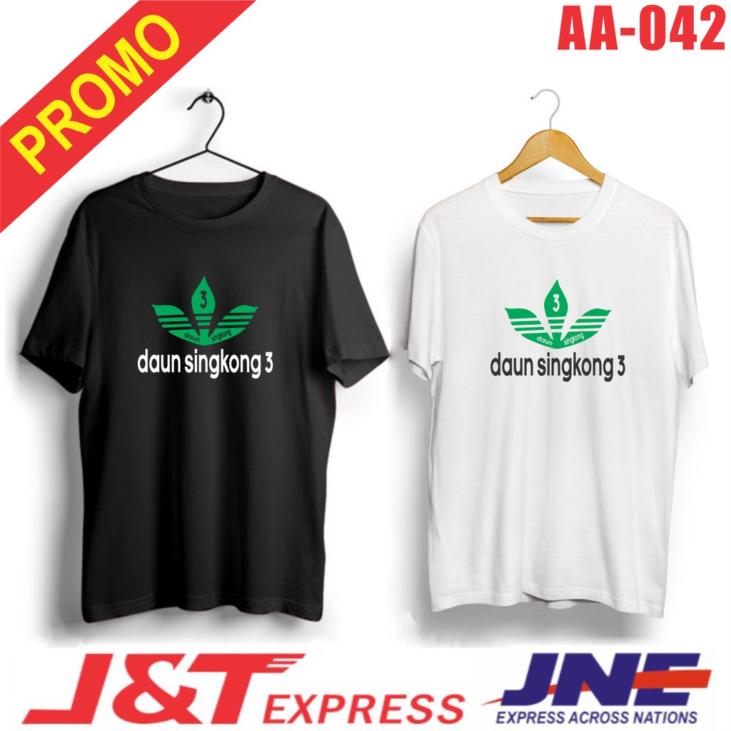 MURAH!!! KAOS DAUN SINGKONG AA-042 BAHAN KATUN COMBED30s