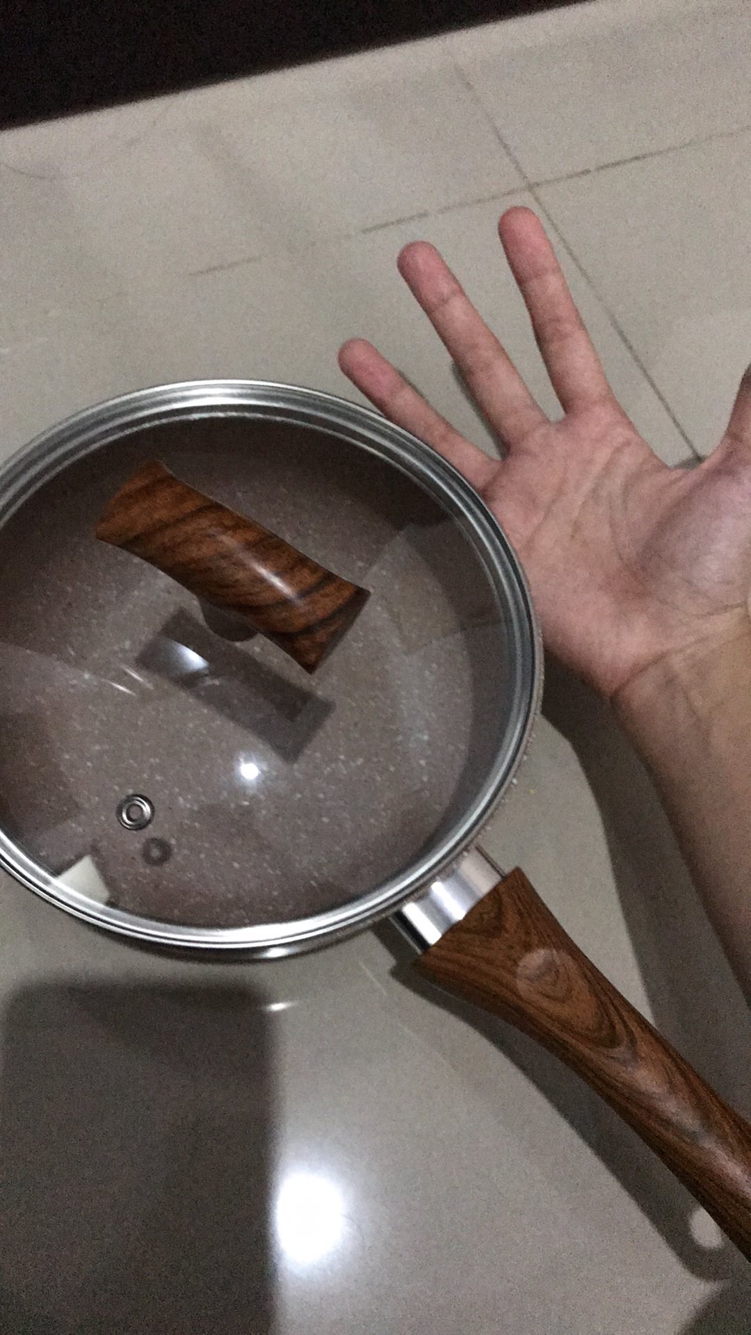 Panci Ceramic Marble Saucepan 18cm Vr