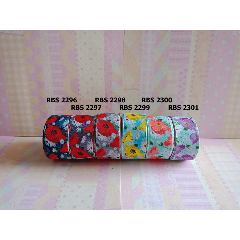 

[10 YARD] PITA SATIN MOTIF BUNGA SALE RBS 2296,2297,2298,2299,2300,2301