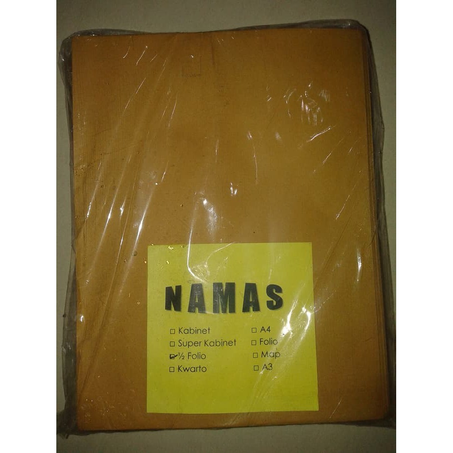 Amplop Coklat Setengah Folio NAMAS