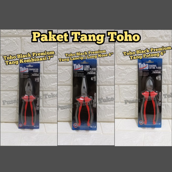 Paket Tang Potong Lancip Kombinasi Merk Toho