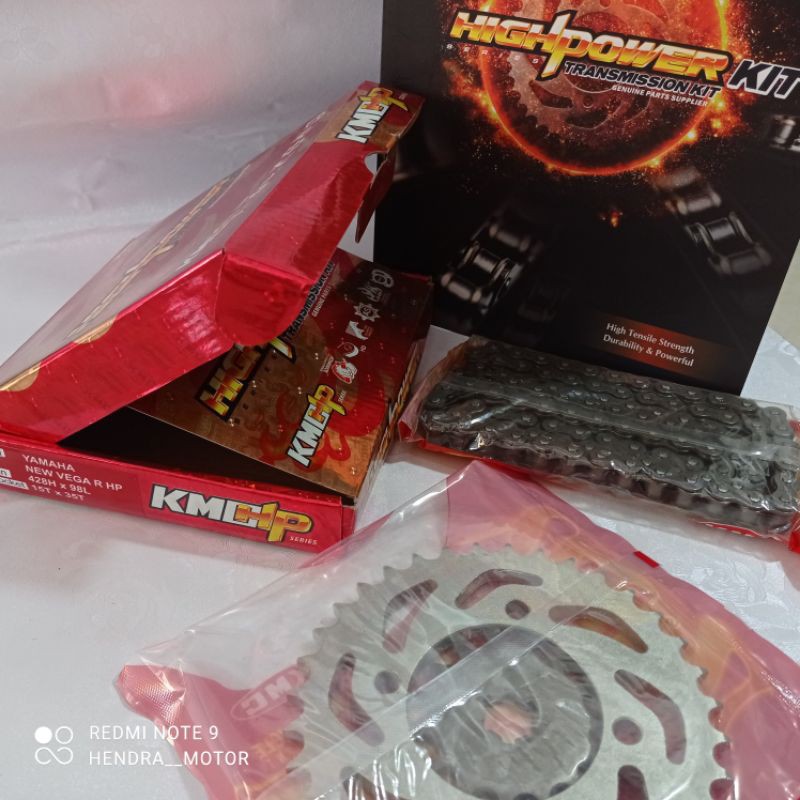 Gear set + Rantai Roda Kit (Drive Chain Kit)  VEGA R GEAR SET VEGA R