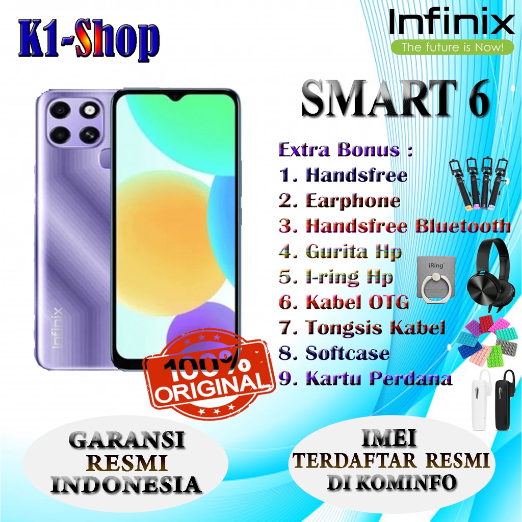 HP BARU INFINIX SMART 5 RAM 2/32GB & RAM 3/64GB GARANSI RESMI INFINIX INDONESIA-1