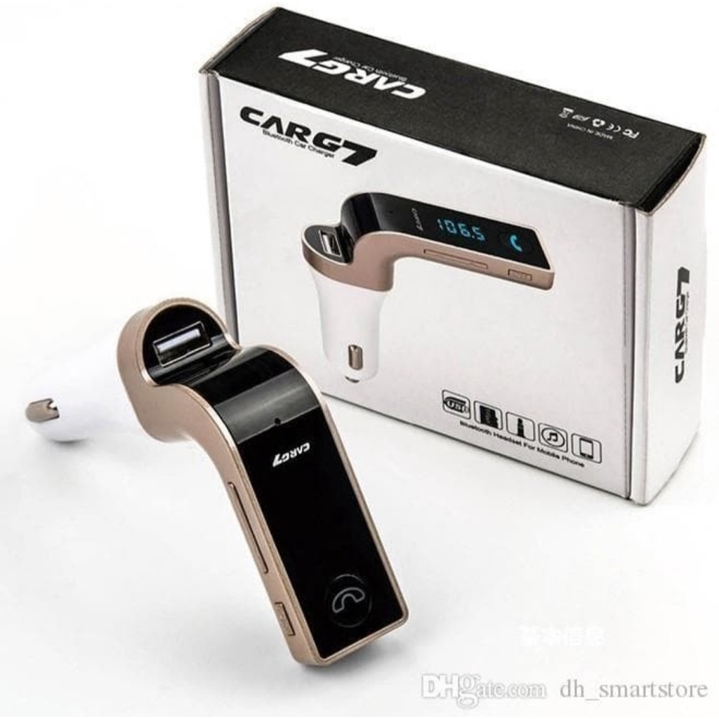 CARG7 FM MODULATOR BLUETOOTH CAR FM TRANSMITTER MP3 CAR CHARGER ALL IN ONE