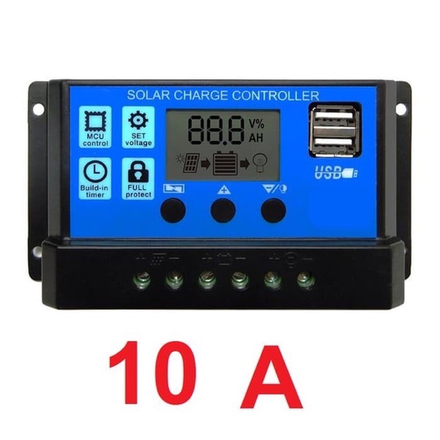 Solar Charge Controller 10A 20A 30A Cell PWM Pengisi Daya Surya 12V24V