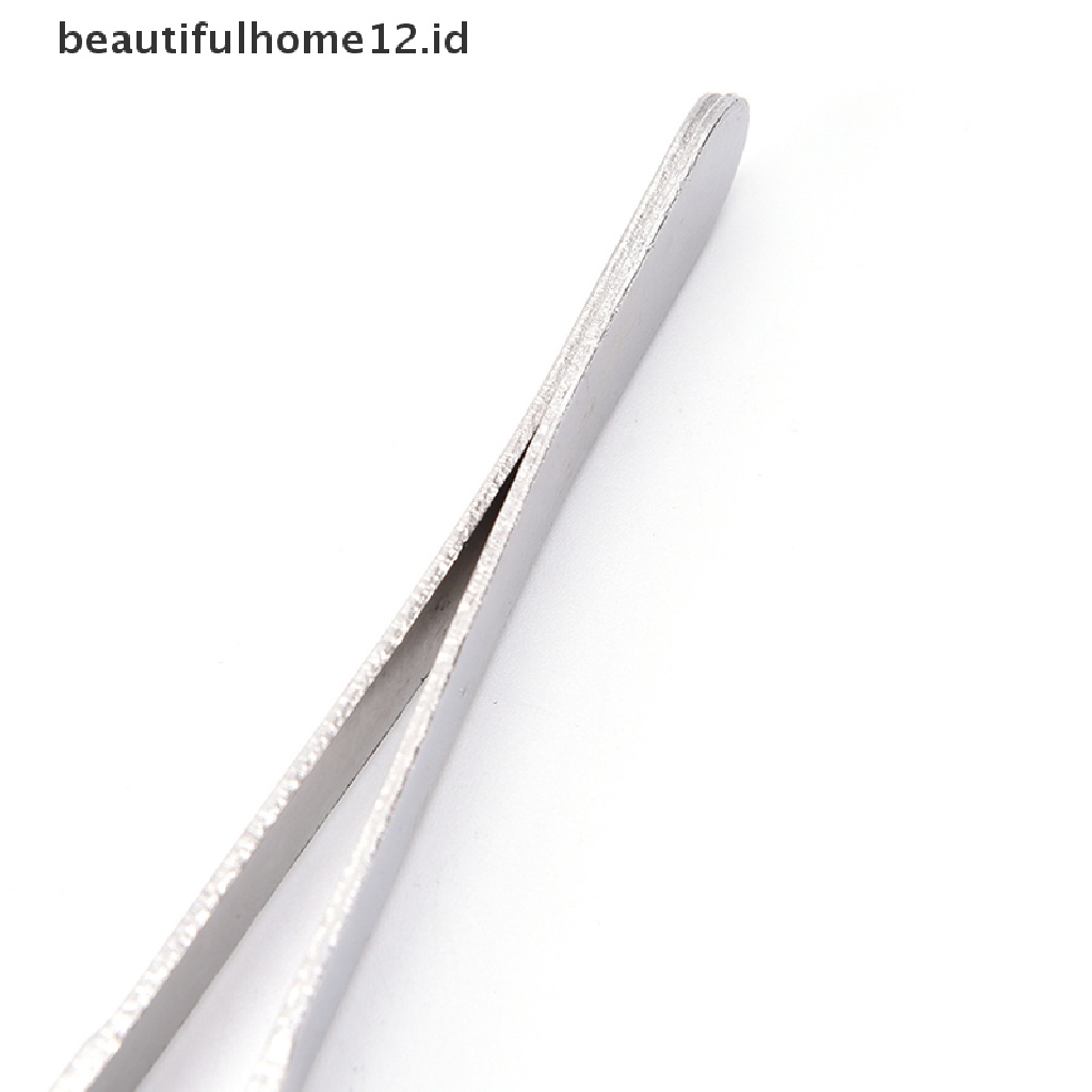 【beautifulhome12.id】 Silver Stainless Steel Long Food Tongs Straight Tweezers Kitchen Tool .