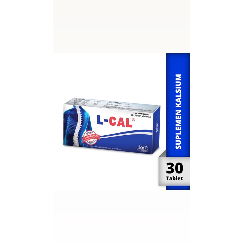 L-Cal Suplemen Tulang with Vitamin K1 Vitamin K2 dan Vitamin D3/Suplemen Kalsium