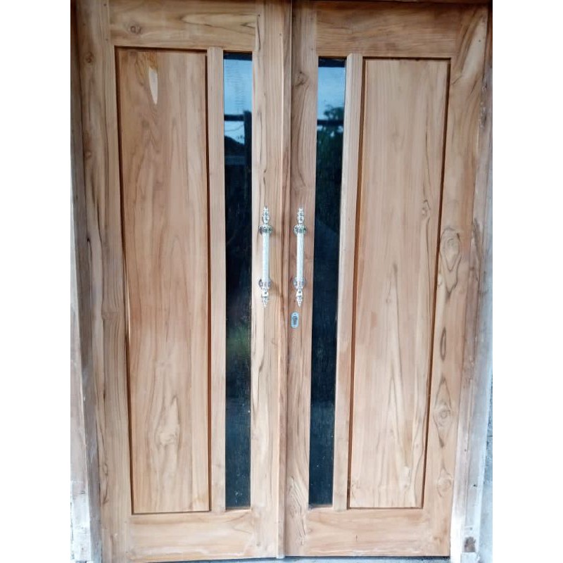 pintu rumah minimalis kayu jati