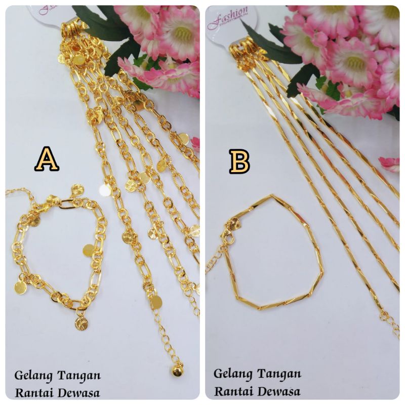 TSDR70. Gelang tangan xuping dewasa lapis emas