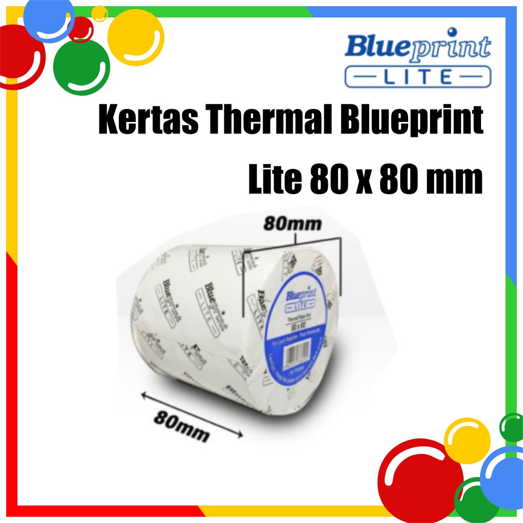 

Kertas Struk / Kertas Kasir / Kertas Thermal Blueprint Lite 80x80 mm