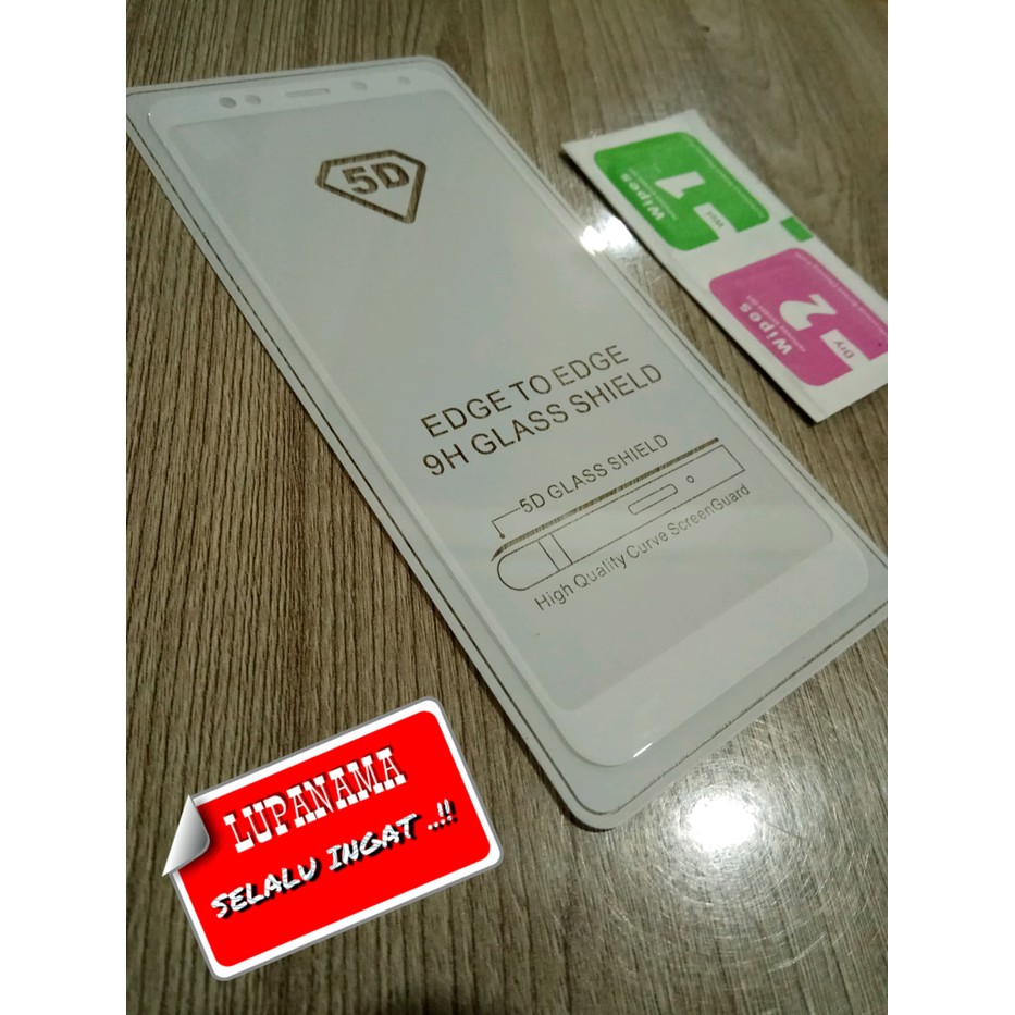 WHITE TEMPERED GLASS REDMI 5 SUPER PREMIUM 5D TEMPERED GLASS 5D