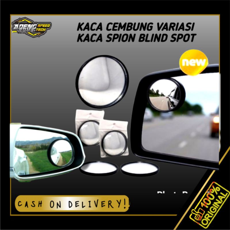 kaca bulat kaca cembung variasi kaca spion mobil variasi kaca spion motor isi 2pcs