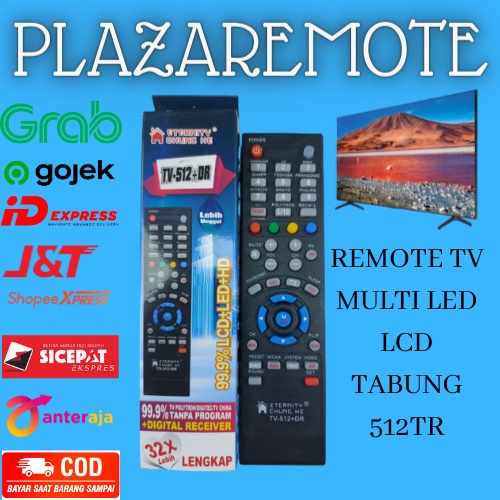 REMOTE MULTI TV LCD LED TABUNG CHUNGHE 512 LG ICHIKO JUC SONY POLYTRON DLL