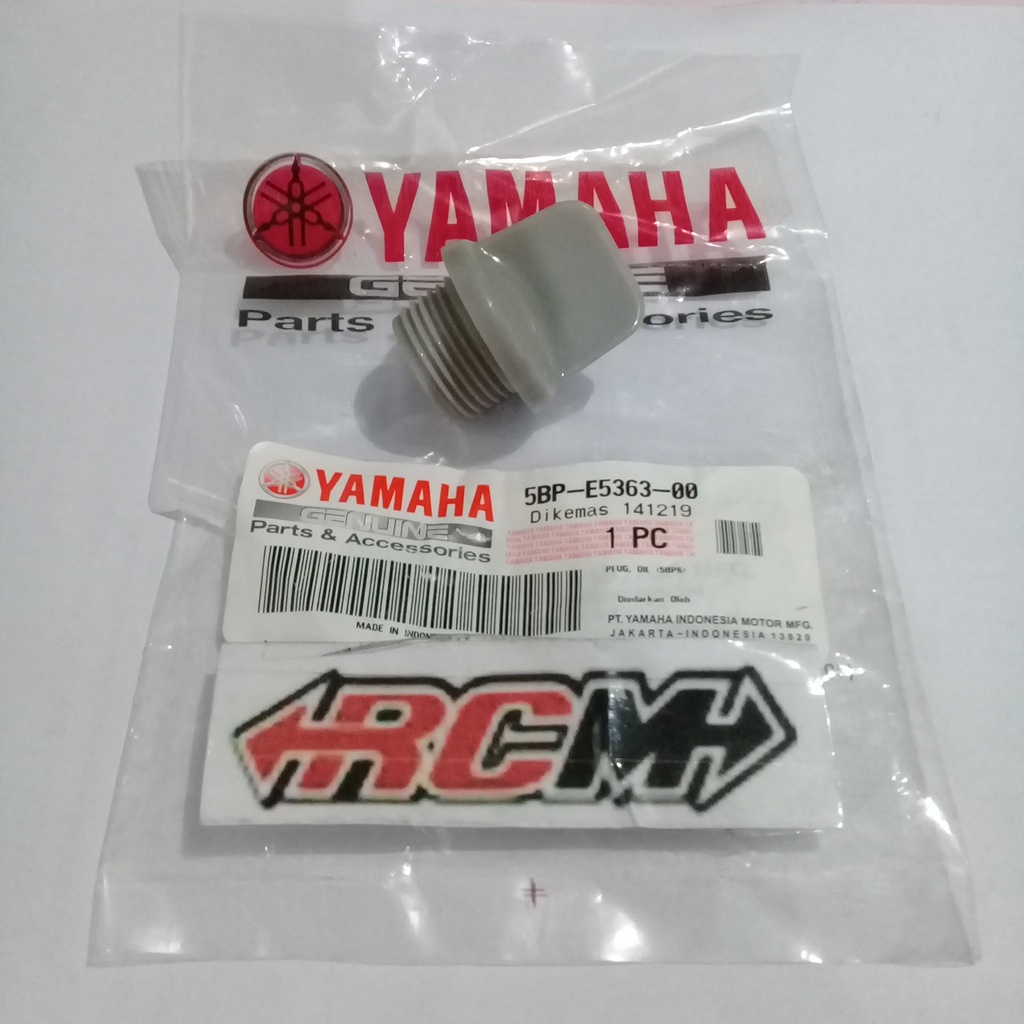 PLUG OIL TUTUP OLI OLIE MESIN BAGIAN ATAS SCORPIO Z SILVER HITAM ORI ORIGINAL YAMAHA YGP ASLI 5BP-E5363-00 5BP-E5363-10