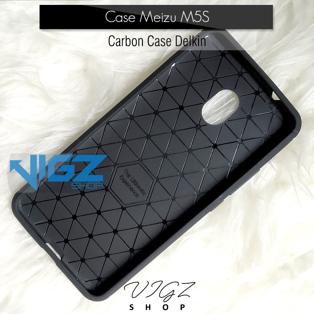 Case Meizu M5s Carbon Fiber Slim Delkin Original