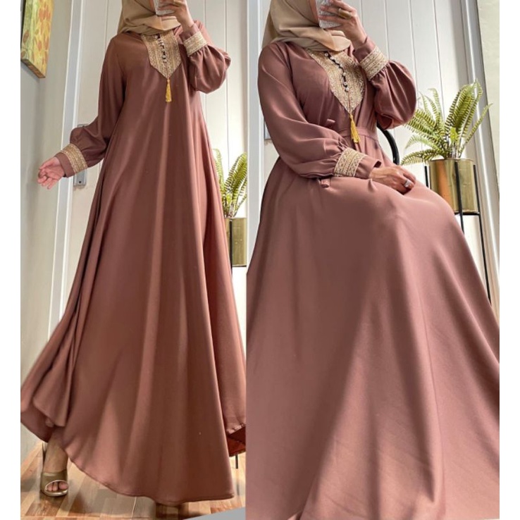 MAYA DRESS SHAKILA RENDA LENGAN PANJANG